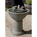 Campania International Passaros II Concrete Fountain Concrete in Green | 31 H x 23.5 W x 23.5 D in | Wayfair FT-226-EM