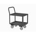 Durham Manufacturing Low Deck Service Cart Metal in Gray | 36 H x 27 W x 18.25 D in | Wayfair LDO-182436-2-ALU-95