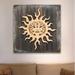 World Menagerie Celtic Sun Charm Wooden Block Sign Wall Decor in Brown/Gray | 18 H x 18 W x 2 D in | Wayfair 5413CFEAF2084DF3B7CFB3125363BF08