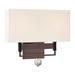Darby Home Co Emsley 1 - Light Candle Wall Light, Crystal in Brown | 11.75 H x 13 W x 5.25 D in | Wayfair DABY8909 40302714