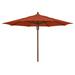 Darby Home Co Sanders Rustic 11' Market Umbrella Metal in Orange | Wayfair DBHM7781 42916937