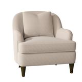 Armchair - Duralee Rockford 32" Wide Down Cushion Armchair Polyester in White/Brown | 33 H x 32 W x 35 D in | Wayfair WPG30-710.DW15942-336.Sable