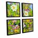 Darby Home Co San Souci Garden 4 Piece Framed Painting Print on Canvas Set Canvas in White | 36 H x 36 W x 2 D in | Wayfair DRBC2950 31558992