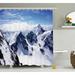 East Urban Home Winter Mountain Peak Scenery Single Shower Curtain Polyester | 70 H x 69 W in | Wayfair EABN1058 39403828