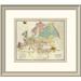 East Urban Home 'Geological Map Europe, 1856' Framed Print Paper | 21 H x 24 W x 1.5 D in | Wayfair EASN3878 39506622