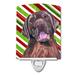 Caroline's Treasures Irish Setter Candy Cane Christmas Ceramic Night Light Ceramic | 6 H x 4 W x 3 D in | Wayfair SC9344CNL