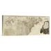 East Urban Home 'A New Map of North America, w/ the West India Islands (Northern Section), 1786' Print on Canvas in Blue | Wayfair