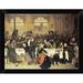 East Urban Home 'At the Railway Restaurant Warsaw' Framed Oil Painting Print Paper in Black/Brown | 9 H x 12 W x 1 D in | Wayfair EASN7167 39516544