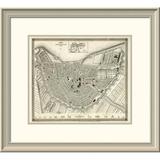 East Urban Home 'Amsterdam, Netherlands, 1844' Framed Print Paper in Gray | 22 H x 24 W x 1.5 D in | Wayfair EASN4162 39507589