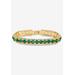 Women's Gold Tone Tennis Bracelet (10mm), Round Birthstones and Crystal, 7" by PalmBeach Jewelry in May