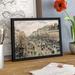 East Urban Home Boulevard Montmartre Afternoon Sun 1897 - Picture Frame Print on Paper in Brown | 9.5 H x 12 W x 1 D in | Wayfair EASN6163 39515530