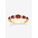 Women's Yellow Gold-Plated Simulated Birthstone Ring by PalmBeach Jewelry in July (Size 9)