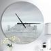 East Urban Home Wooden Pier in Cloudy Mood - Modern wall clock Metal in Gray | 23 H x 23 W x 1 D in | Wayfair 65353664331E44509532ED5CDB833EE7