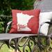 East Urban Home Indoor/Outdoor Throw Pillow Polyester/Polyfill blend in Red | 20 H x 20 W x 3 D in | Wayfair 0241902B8B7B440B9E4F3DD0F2D00769