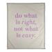 East Urban Home Handwritten Do What is Right Quote Fleece Blanket Microfiber/Fleece/Microfiber/Fleece in Gray | 60 W in | Wayfair