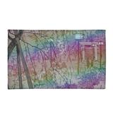 White 24 x 0.4 in Area Rug - East Urban Home Misty Evening at Shinobazu Pond Purple/Green/Red Area Rug Chenille | 24 W x 0.4 D in | Wayfair