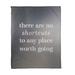 East Urban Home Handwritten No Shortcuts Quote Fleece Throw Polyester in Gray | 60 W in | Wayfair 370DE83B553B412E879CFEB582831812