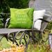 East Urban Home You are Enough Indoor/Outdoor Throw Pillow Polyester/Polyfill blend in Green | 16 H x 16 W x 3 D in | Wayfair