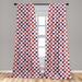 East Urban Home Ambesonne London Window Curtains, Tea Party Theme Flag Pattern Cups Traditional Drink Independence Day | 63 H in | Wayfair