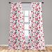 East Urban Home Ambesonne Valentines Curtains, Doodle Style Hearts w/ Different Designs Romantic Inspirations For Art | 63 H in | Wayfair