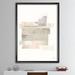 East Urban Home Geometric Neutral Form II - Picture Frame Print on Canvas in Brown/Gray | 20 H x 12 W x 1 D in | Wayfair