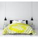 East Urban Home Charlotte North Carolina Districts Single Reversible Duvet Cover Microfiber in Yellow | Queen Duvet Cover | Wayfair
