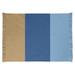 Blue/Yellow 65 x 0.25 in Area Rug - East Urban Home Kansas Flatweave Gold/Royal Blue/Powder Blue Rug Chenille | 65 W x 0.25 D in | Wayfair