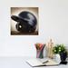 East Urban Home Baseball Helmet by Saint & Sailor Studios - Photographic Print Canvas in Blue/Brown | 12 H x 12 W x 0.75 D in | Wayfair