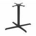 ERF, Inc. ERF.Inc. 28.5" Cross Table Base Cast Iron in Black/Gray | 28.5 H in | Wayfair ERP-OB2222