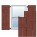 Ekena Millwork Series # 3 Exterior Cedar Board-N-Batten Shutters Pair Wood in Red/Brown | 76 H x 12 W x 1.5 D in | Wayfair RWB12X076RWW