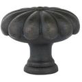 Emtek Tuscany Oversized 1" Mushroom Knob Metal in Black/Brown | 1.25 D in | Wayfair 86230MB