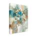 Ebern Designs 'Interior Garden' Acrylic Painting Print on Wrapped Canvas in Blue/Green | 19 H x 14 W x 2 D in | Wayfair