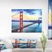 East Urban Home 'Golden Gate Bridge in San Francisco' Photograph Canvas in Blue | 8 H x 12 W x 1 D in | Wayfair 7FB9D9DC6E9243CB9CB670BA7988C84D