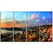 Design Art Metal 'Colorful Tropical Sunset' Photographic Print Metal in Brown/Orange | 28 H x 48 W in | Wayfair MT7014-271