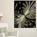 Design Art Black & White Fractal Flower Design Graphic Art on Wrapped Canvas in Black/White | 20 H x 12 W x 1 D in | Wayfair PT12001-12-20