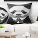 East Urban Home Animal Funny Panda in Suit & Tie Pillow Polyester/Polyfill blend | 16 H x 16 W x 5 D in | Wayfair 74B61F56FF5A4499A6E7DC8569E92C25