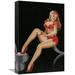 East Urban Home 'Eyeful Magazine Pinup in Red' Print on Wrapped Canvas in Black | 18 H x 12 W x 1.5 D in | Wayfair F77295C2685347A08202DC6EB07339F2