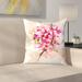 East Urban Home Suren Nersisyan Cherry Blossom, Sakura Throw Pillow Polyester/Polyfill/Synthetic | 14 H x 14 W x 1.5 D in | Wayfair