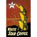 Buyenlarge 'White Star Coffee' by U.S. Printing Co Vintage Advertisement in Black/Brown/Yellow | 30 H x 20 W x 1.5 D in | Wayfair