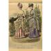 Buyenlarge Newest French Fashions 1884 by Warren - Unframed Print in White | 36 H x 24 W x 1.5 D in | Wayfair 0-587-32248-9C2436