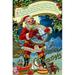 'A Merry Christmas' Buyenlarge Graphic Art in Blue/Brown/Red | 30 H x 20 W x 1.5 D in | Wayfair 0-587-22983-7C2030