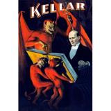 Buyenlarge Kellar by Strobridge Litho. Co. - Advertisement Print in Black/Red | 30 H x 20 W x 1.5 D in | Wayfair 0-587-21694-8C2030