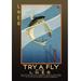 Buyenlarge Try a Fly by V.L. Danvers Vintage Advertisement in Black/Blue/Green | 42 H x 28 W in | Wayfair 0-587-01129-7C2842