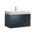 Kaydis Ivy Bronx 36" Wall Mounted Single Sink Bathroom Vanity Set Wood/Plastic in Gray | 21.7 H x 36 W x 19 D in | Wayfair