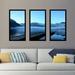 Picture Perfect International - 3 Piece Picture Frame Photograph Print Set on Acrylic Plastic/Acrylic in Blue | 25.5 H x 40.5 W x 1 D in | Wayfair