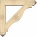 Ekena Millwork Funston Arts & Crafts Bracket Wood in Brown | 42 H x 3.5 W in | Wayfair BKT06X42X42FST03RDF