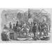 Buyenlarge Soldiers Read Postings on Election of 1864 by Frank Leslie - Print in White | 24 H x 36 W x 1.5 D in | Wayfair 0-587-33328-6C2436
