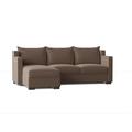 Brown Sectional - My Chic Nest Parker 96" Wide Left Hand Facing Modular Sofa & Chaise | 34 H x 96 W x 68 D in | Wayfair 542-1046-1150