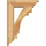 Ekena Millwork Merced Traditional Bracket Wood in Brown | 34"H x 6"W x 34"D | Wayfair BKT06X34X34MRC01RWR