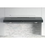 GE Appliances 36" 310 CFM Convertible Under Cabinet Range Hood Stainless Steel in Black | 5.5 H x 35.88 W x 20 D in | Wayfair JVX5360DJBB